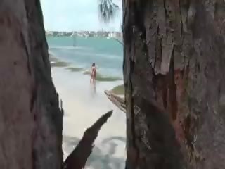 Two lustful Bikini Beach Babes Peeped On And Gets Pounded