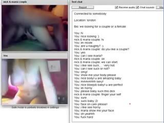 Chatroulette #77 concupiscente casal chupar e longo caralho