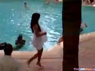 Hot Strip video At The Pool