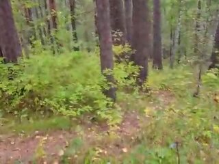 Walking with my stepsister in the forest park&period; sex blog&comma; Live video&period; - POV